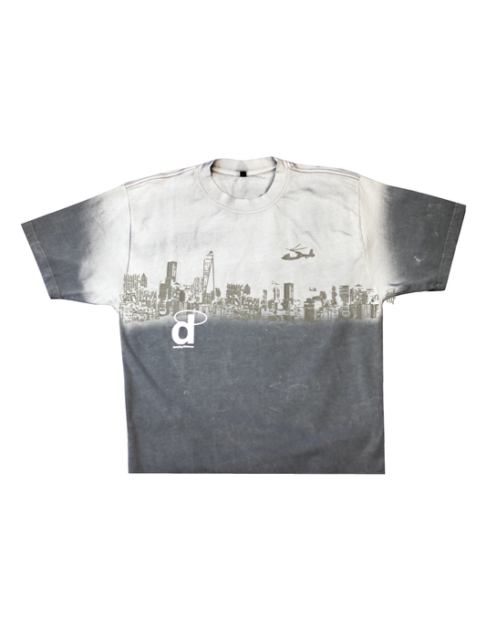 GRAY SKYLINE TEE