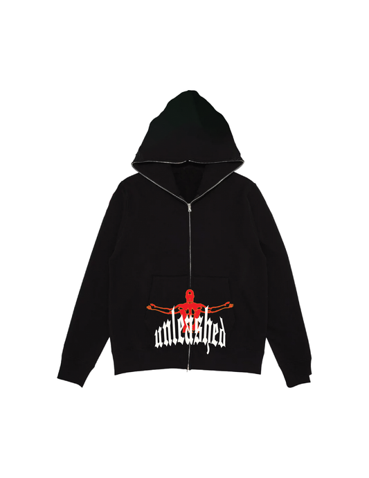 UNLSHD BLK HOODIE